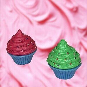 2016 Sophie's Sweet Treats Set - 2 Cupcakes Green/Pink for  American Girl Dolls